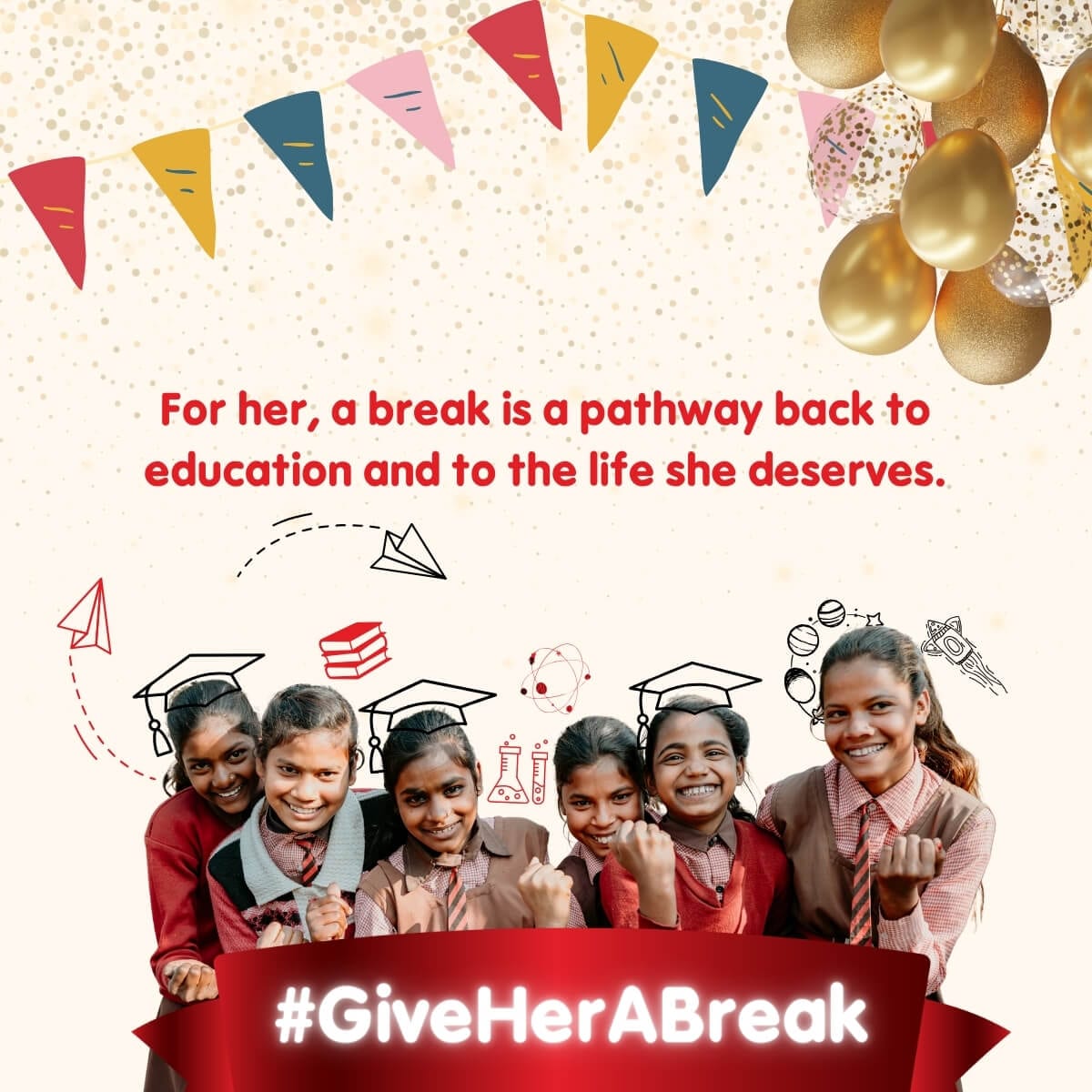 Give Her a break with Educate Girls NGO
